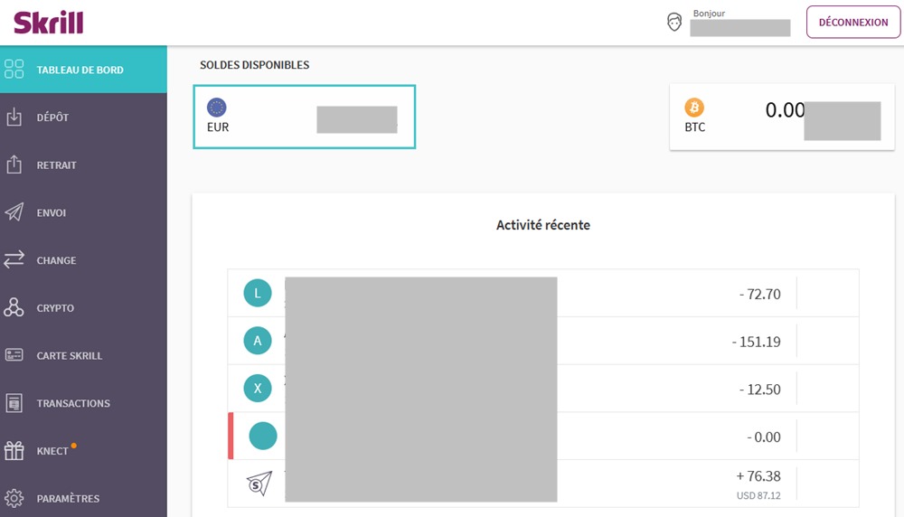 Interface utilisateur